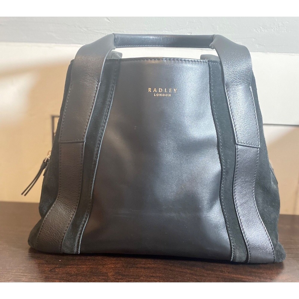 Radley London Baylis Road Leather & Suede Handbag Purse Very Nice Chic Style